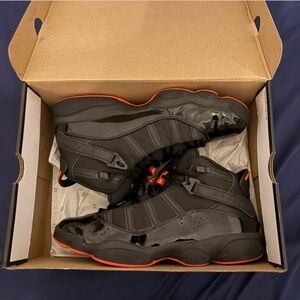 Jordan 6 rings inferred 2022 black/red